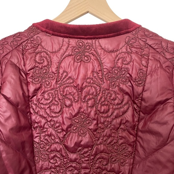 Chico's Zenergy Velvet Trim Jacket Size 0 Long Sleeve Zipper Front Open Front - Picture 7 of 11